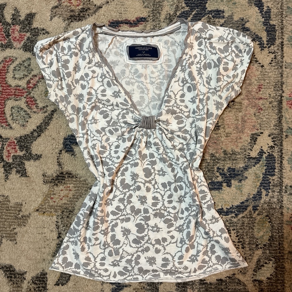 Y2K American Eagle Babydoll Top